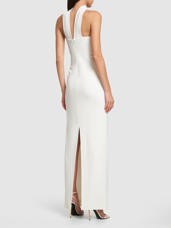 Solace London: Langes Kleid aus Krepp „Amari“