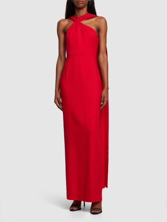 Roland Mouret - Asymmetrisches Maxikleid aus Stretch-Cady