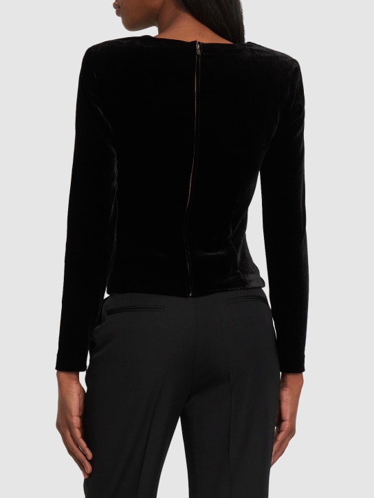 Roland Mouret: Langarm-Top aus Wolle