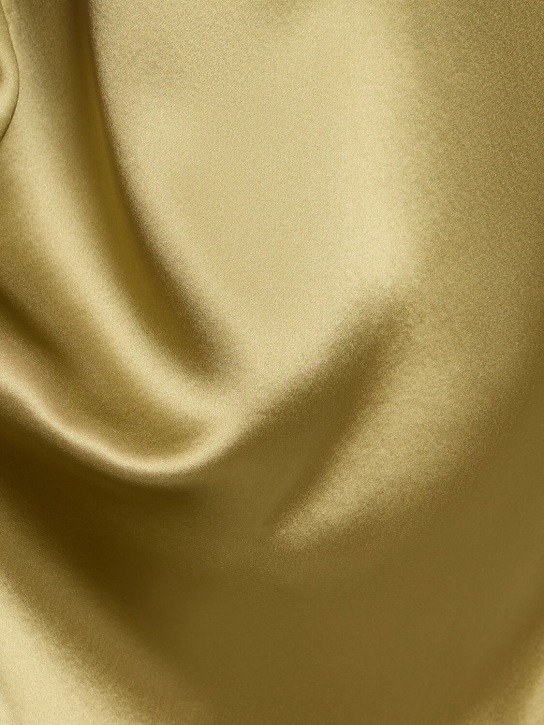 Reformation: Vestido midi de satén de seda