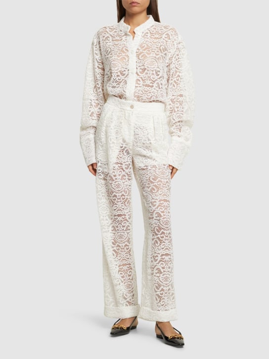 Interior: The Gertrude cotton blend lace pants