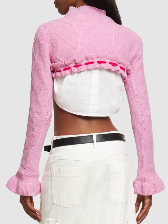 Cormio: Annalisa mock neck wool knit bolero