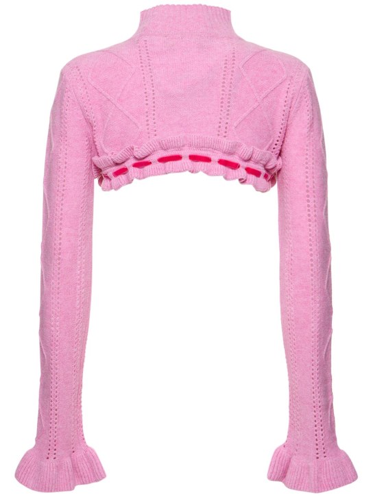 Cormio: Annalisa mock neck wool knit bolero