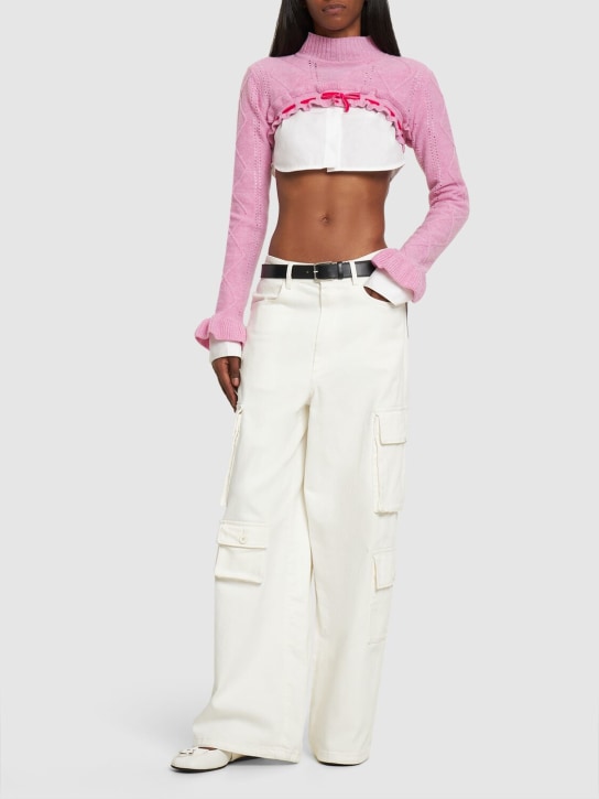 Cormio - Annalisa mock neck wool knit bolero