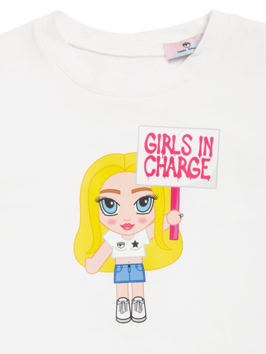 Chiara Ferragni: T-shirt Mascotte in jersey di cotone con stampa
