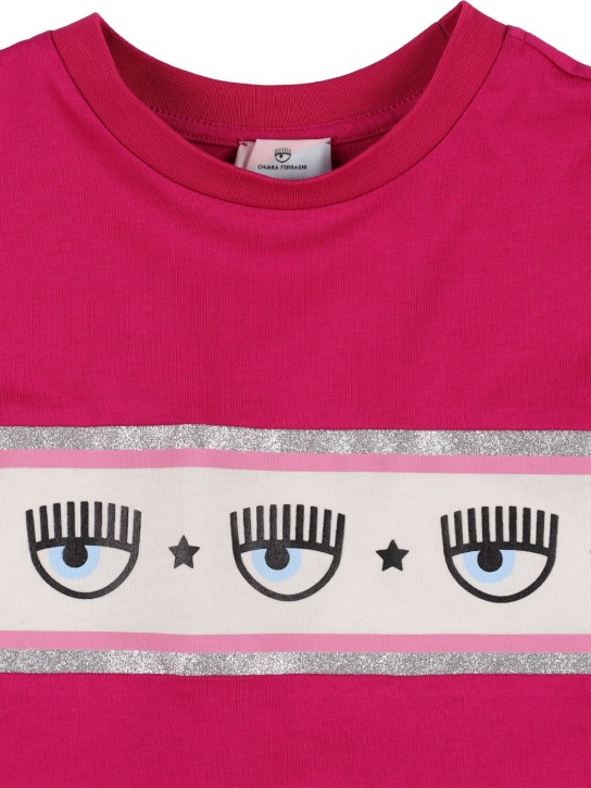 Chiara Ferragni: T-shirt in jersey di cotone con stampa