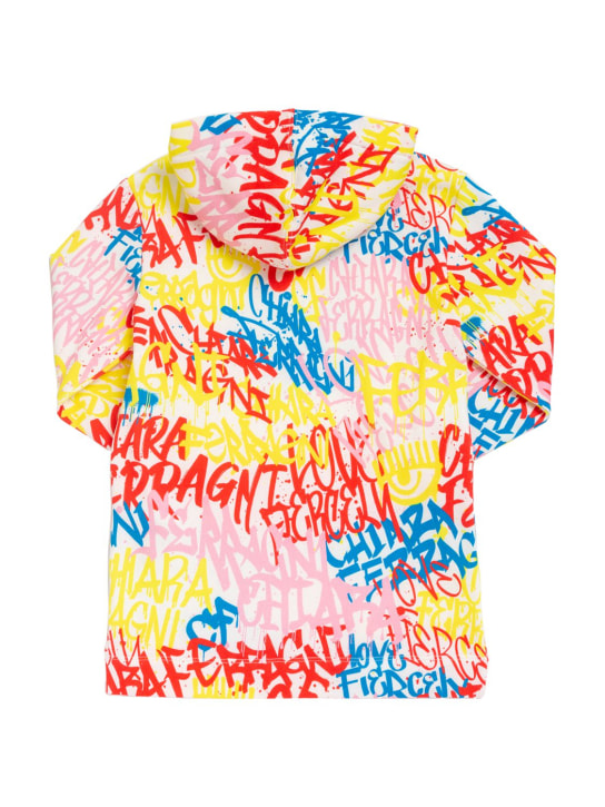 Chiara Ferragni: Printed cotton blend sweat dress