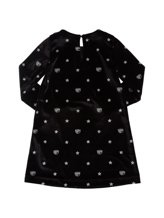 Chiara Ferragni: Glittered chenille logo dress
