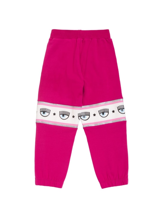 Chiara Ferragni: Pantaloni in felpa di misto cotone / logo