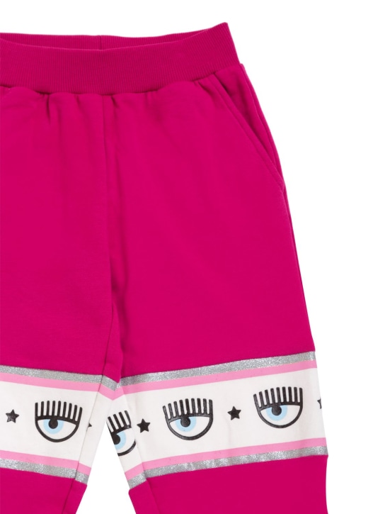 Chiara Ferragni - Pantaloni in felpa di misto cotone / logo