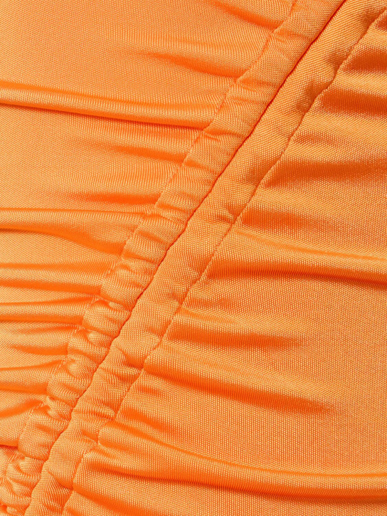 Et Ochs: Draped viscose jersey mini halter dress
