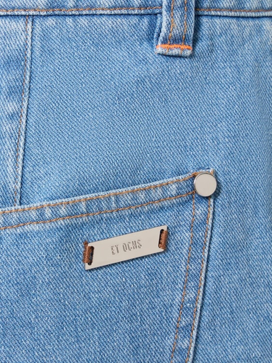 Et Ochs: Jeans dritti vita media in denim di cotone