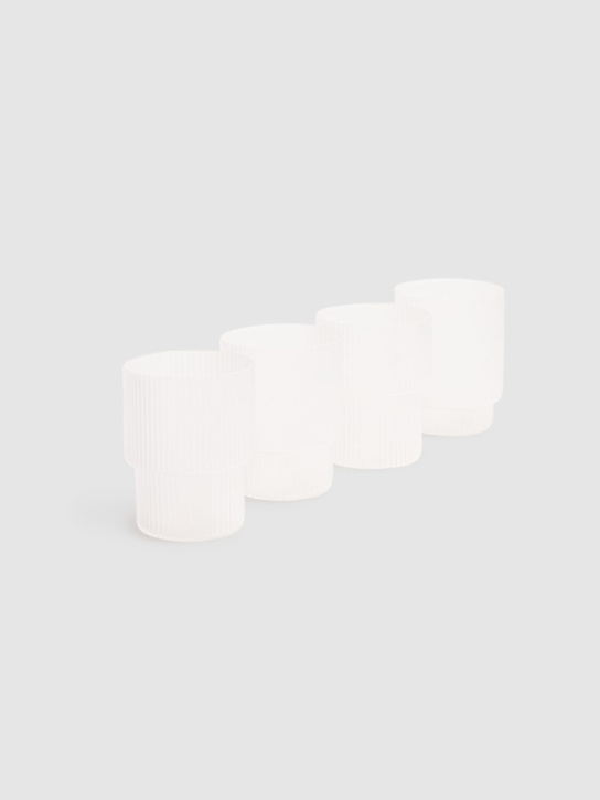 Ferm Living - Lot de 4 verres Ripple