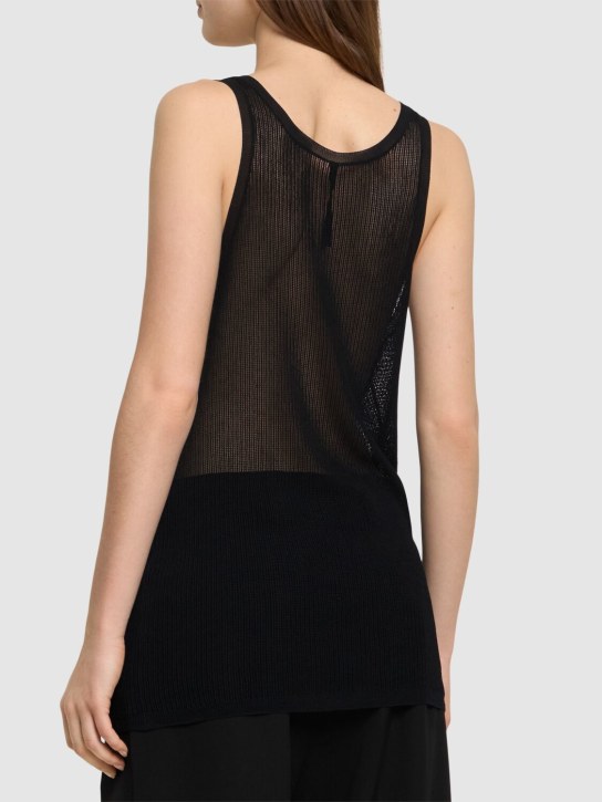 Petar Petrov: Top in maglia di viscosa e mesh