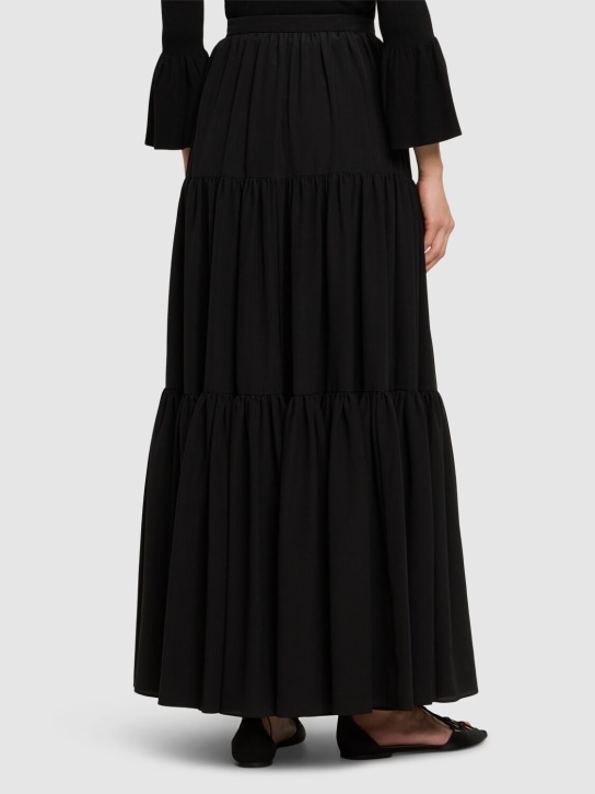 Michael Kors Collection: Gonna in seta crepe de chine plissé