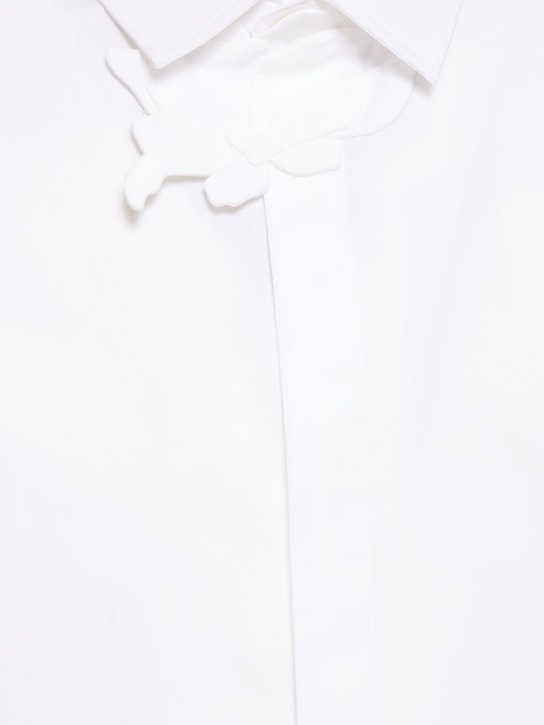 Valentino: Chemise en coton détail fleur
