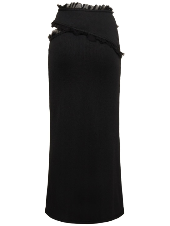 Christopher Esber: Gonna Carina con cutout e tulle
