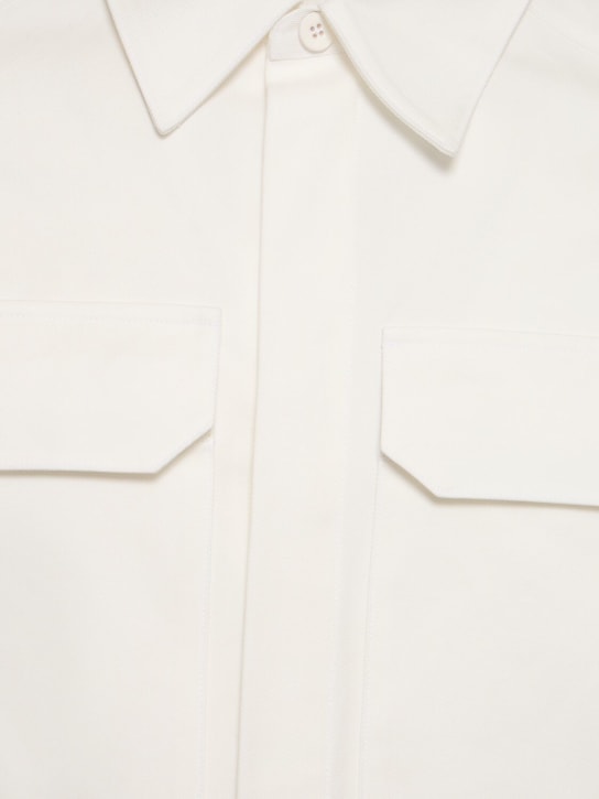 Jil Sander: Shorts aus Baumwollgabardine