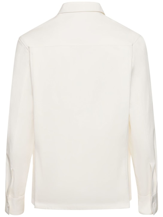 Jil Sander: Shorts aus Baumwollgabardine
