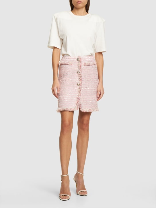 Giambattista Valli: Minifalda de algodón bouclé