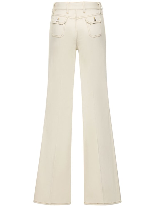 Giambattista Valli: Pantalones anchos de denim de algodón