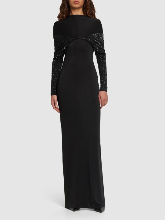 16arlington - Robe longue en jersey embelli Impala