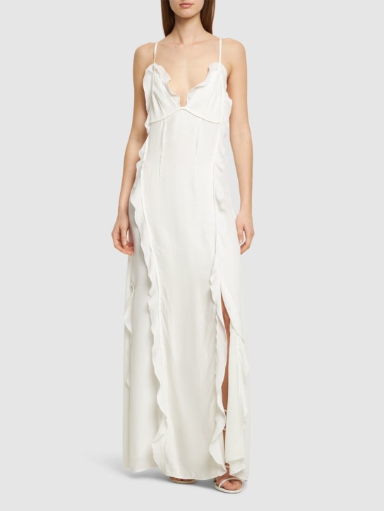 SIMKHAI: Maxikleid mit Rüschen „Emily“