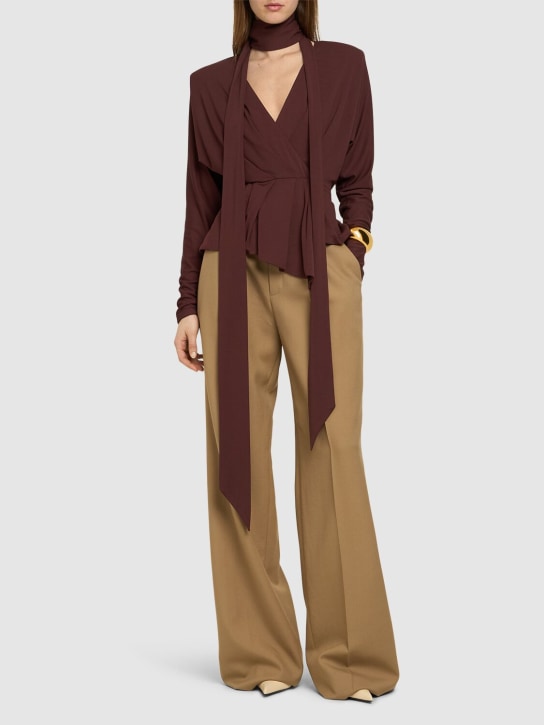 Alexandre Vauthier: Drapierte Jacke aus Viskosejersey