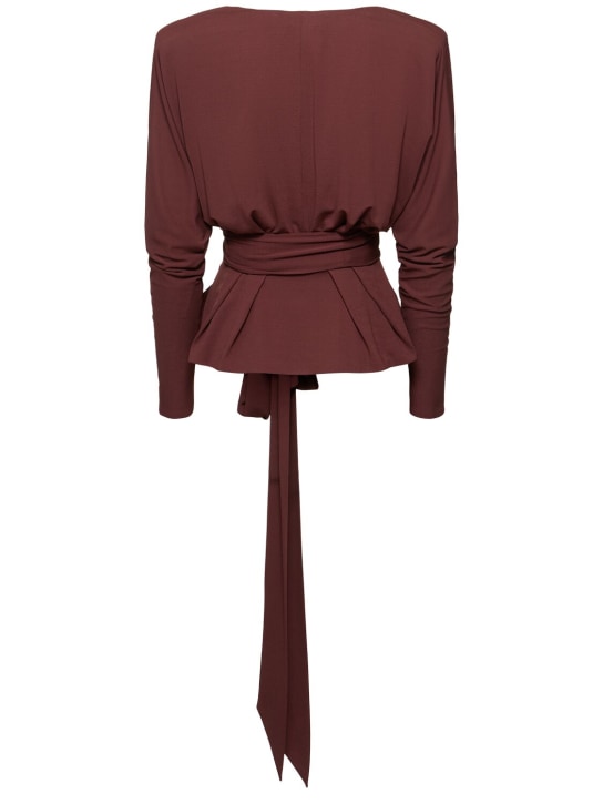 Alexandre Vauthier: Drapierte Jacke aus Viskosejersey