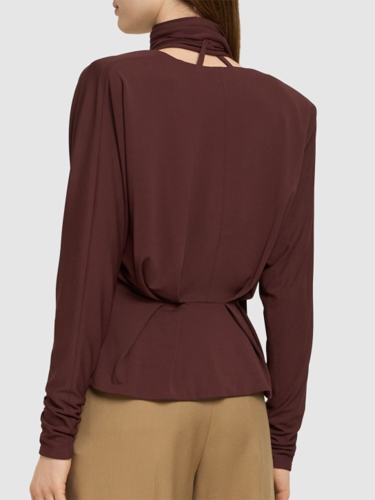 Alexandre Vauthier: Drapierte Jacke aus Viskosejersey