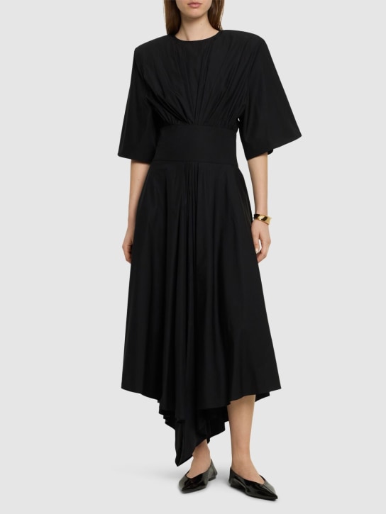 Alexandre Vauthier - Cotton poplin s/s flared midi dress
