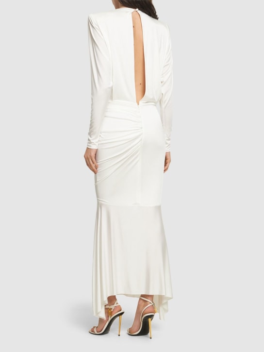 Alexandre Vauthier: Vestito in raso / schiena scoperta