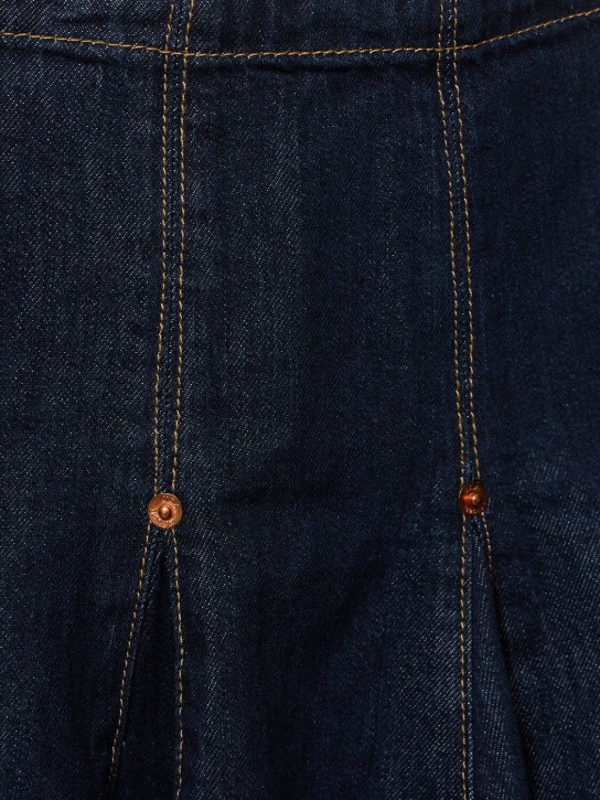 RE/DONE: Jupe courte en denim de coton mélangé