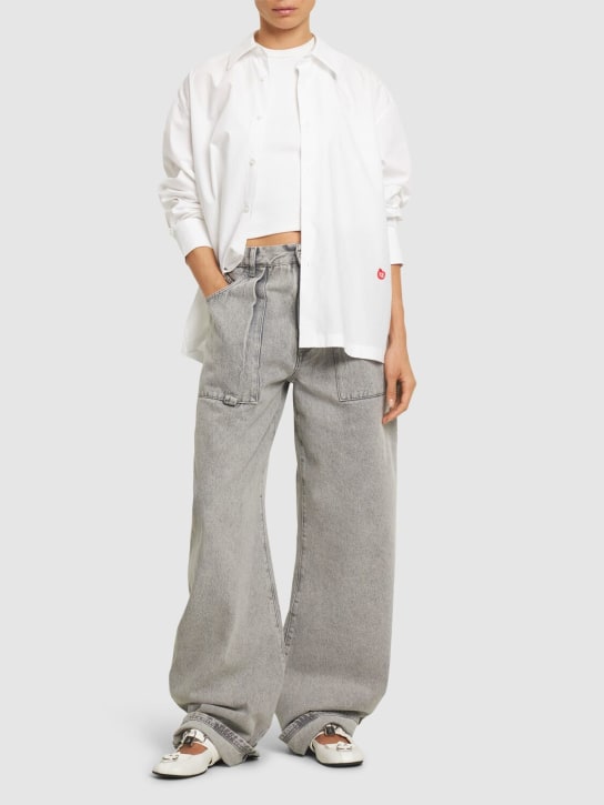 Alexander Wang - Chemise boutonnée en coton à logo