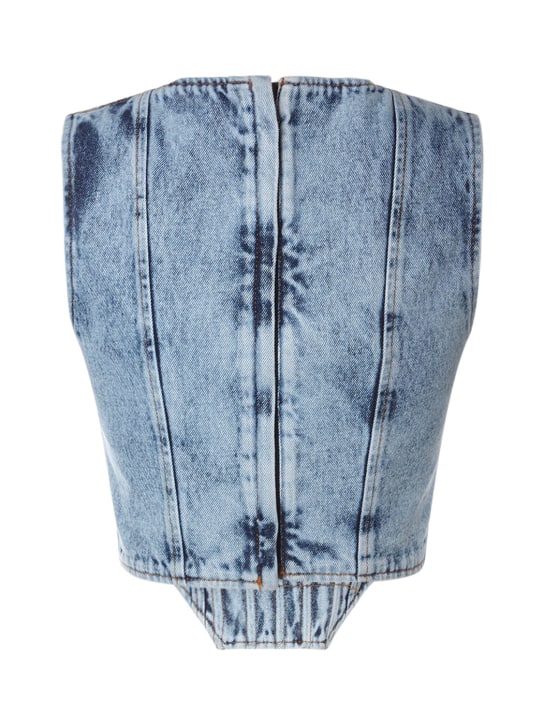 Giuseppe Di Morabito: Haut en denim de coton
