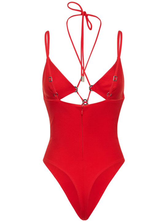 Area: Embellished star cutout bodysuit