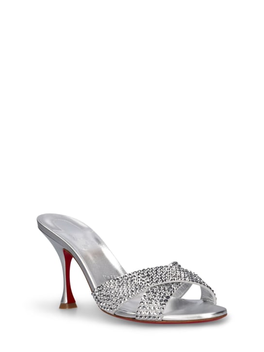 Christian Louboutin: Escarpins en cuir laminé Mariza 85 mm