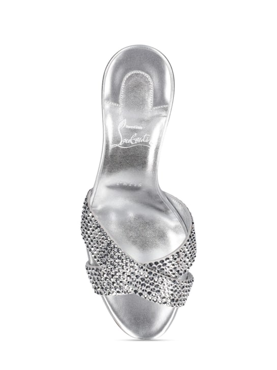 Christian Louboutin: Escarpins en cuir laminé Mariza 85 mm