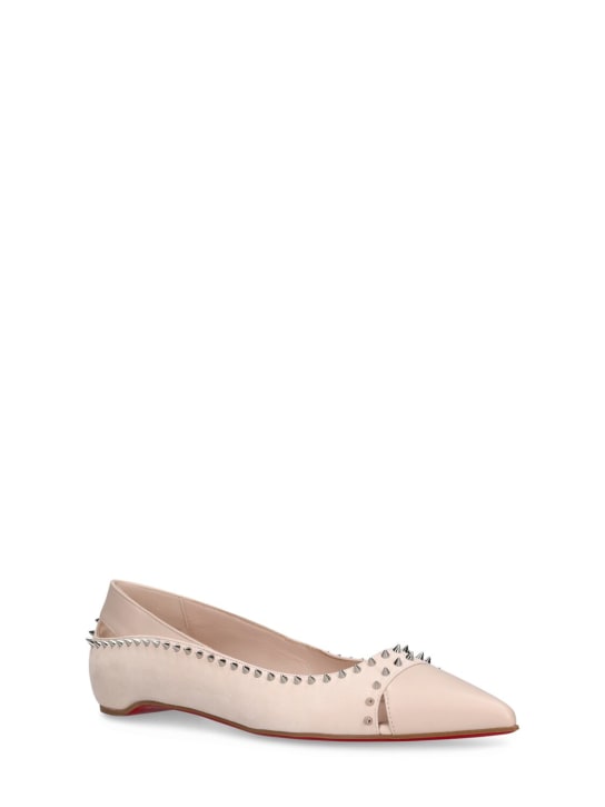 Christian Louboutin: Ballerines en cuir Duvettina