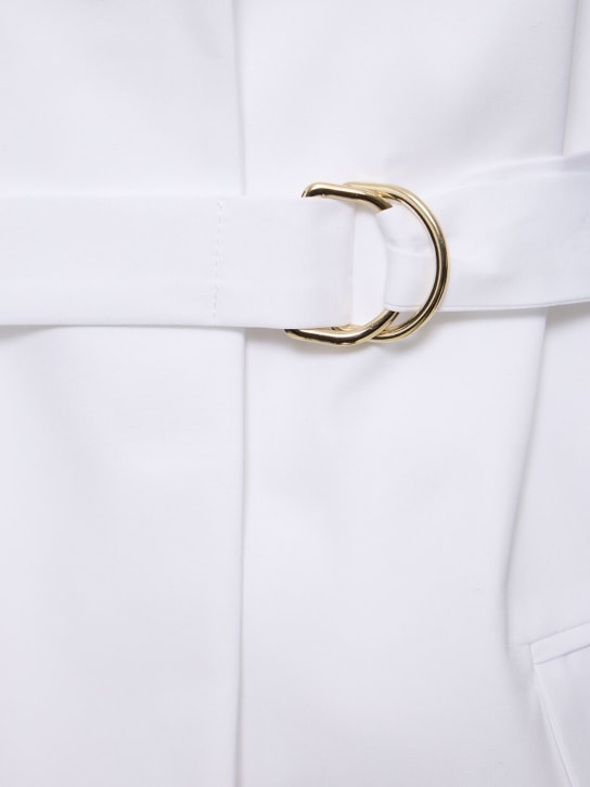Valentino: Poplin shirt jacket w/ belt