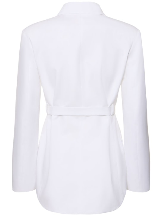 Valentino: Poplin shirt jacket w/ belt