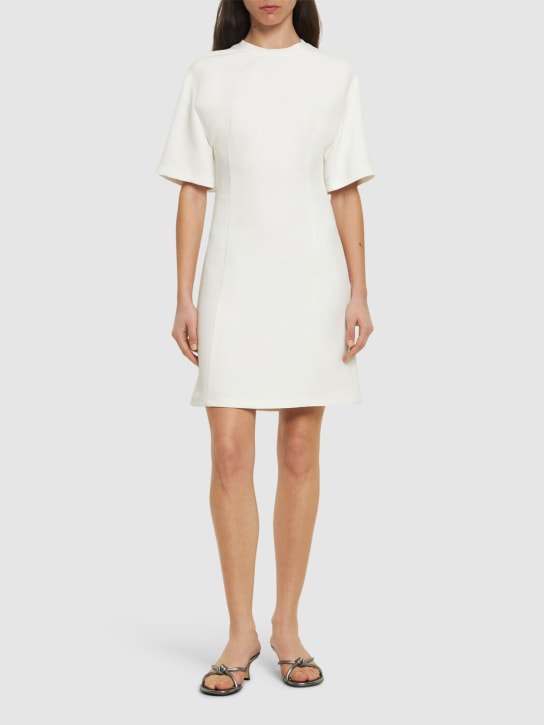 Valentino - Short sleeve crepe mini dress