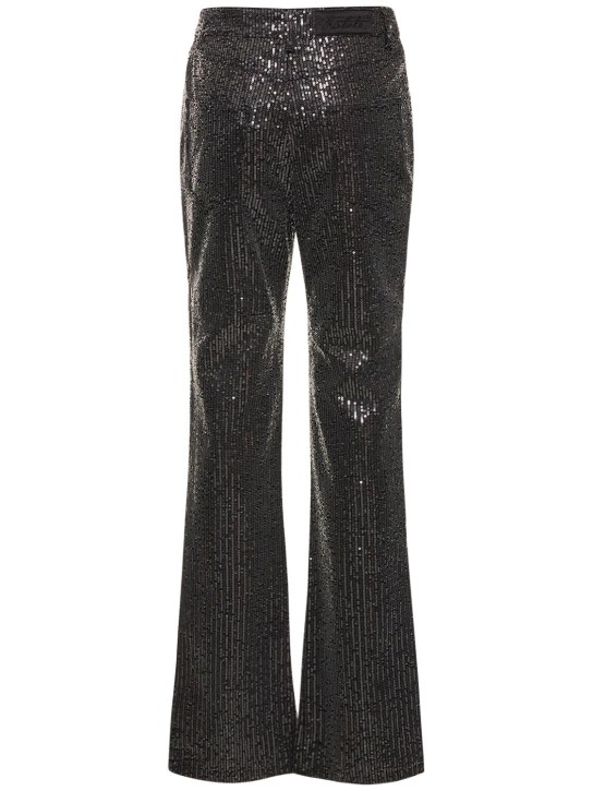 Rotate: Sequined twill pants