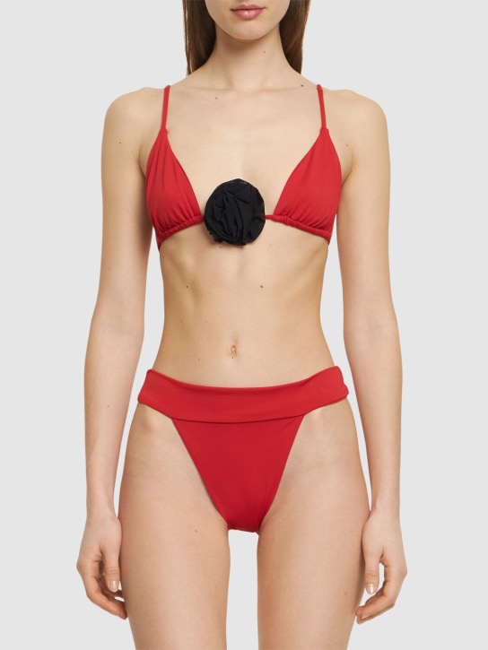 Weworewhat: Haut de bikini avec rose Cooper