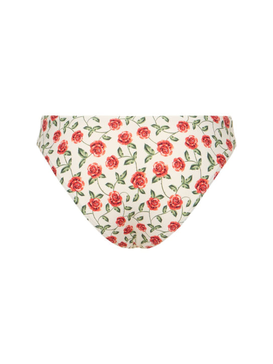 Weworewhat: Rose printed scoop bikini bottoms