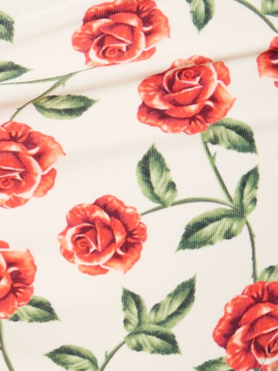 Weworewhat: Rose printed scoop bikini bottoms