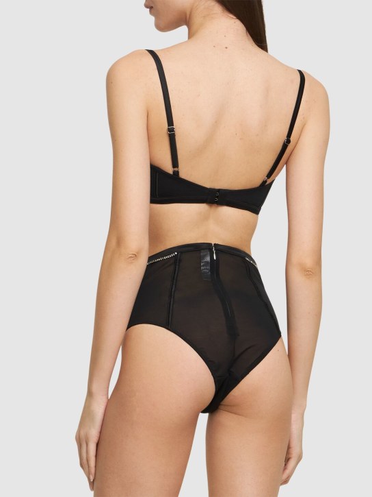 Fleur Du Mal: Bralette à armature en mesh embelli