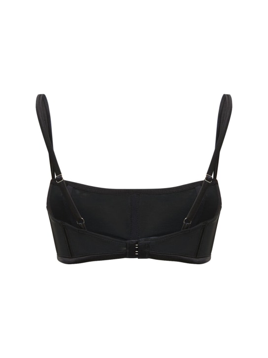 Fleur Du Mal: Bralette à armature en mesh embelli