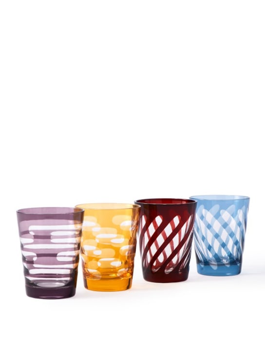 Polspotten: Lot de 4 verres à eau Tubular