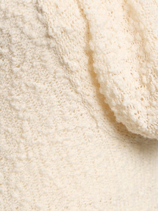 Magda Butrym: Robe en maille de coton mélangé à col plongeant